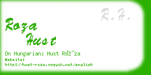 roza hust business card